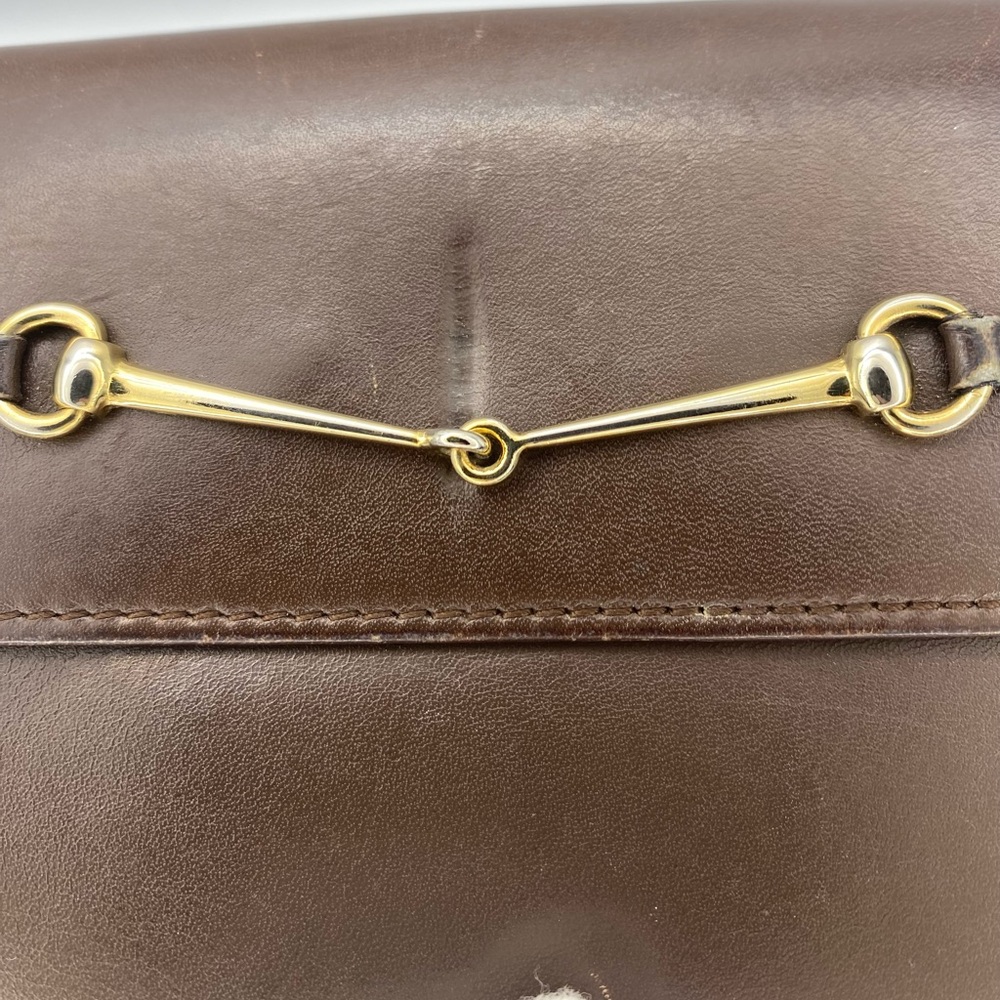 Gucci Horsebit Brown Leather Wallet - Picture 11 of 12